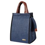 Linen Textured Insulated Tiffin Bag/Lunch Bag