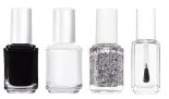 Calitate24 Nail Polish Set For Women Glossy Finish Nail Paints Long Lasting Enamel Multi-Color Black, White, Transparent And Silver Glitter Paints