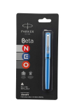Parker Beta Neo Chrome Trim Roller Ball Pen| Blue Body Color| Ink Color – Blue